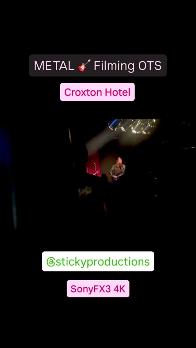 Filming some pick up for @oftheshadowband at the @thecroxtonbandroom Last night @sonyalpha.anz with sony fx30 and @sachtlersystems